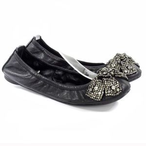 Tory Burch sequin bow flats